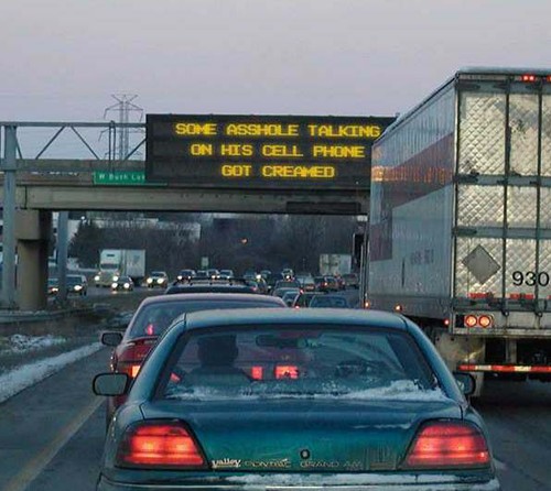 If freeway signs actually told you what was going on